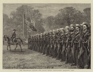 The Volunteer Review, Royal Naval Volunteers marsjerer forbi